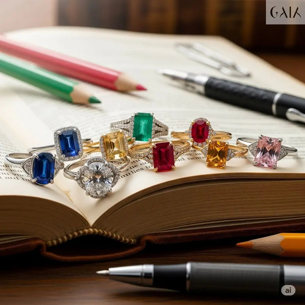 Gemstone Rings for Focus and Study: A Stylish BacktoSchool Choice - GAIA - Jewellery Store