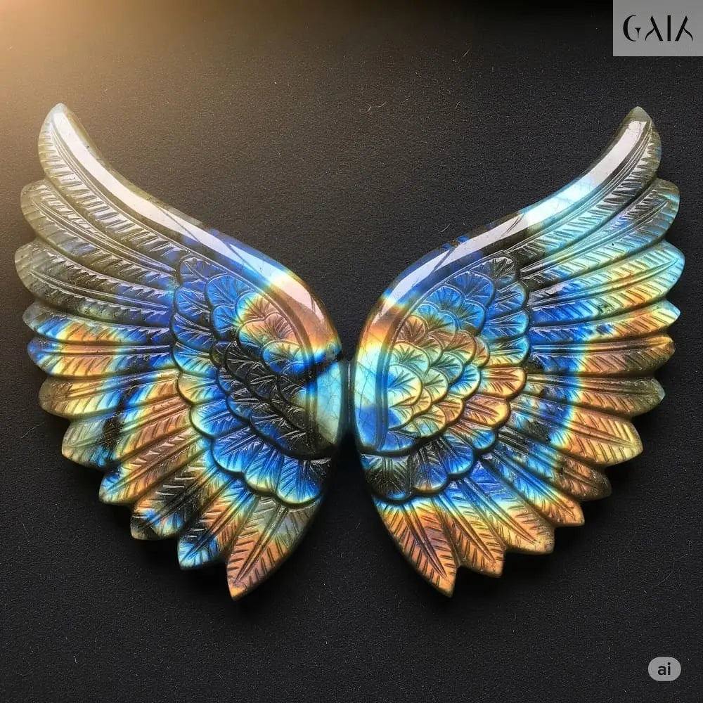 The Timeless Beauty and Spiritual Meaning of Labradorite Jewelry – Featuring the Natural Labradorite Angel’s Wings Necklace - GAIA - Jewellery Store