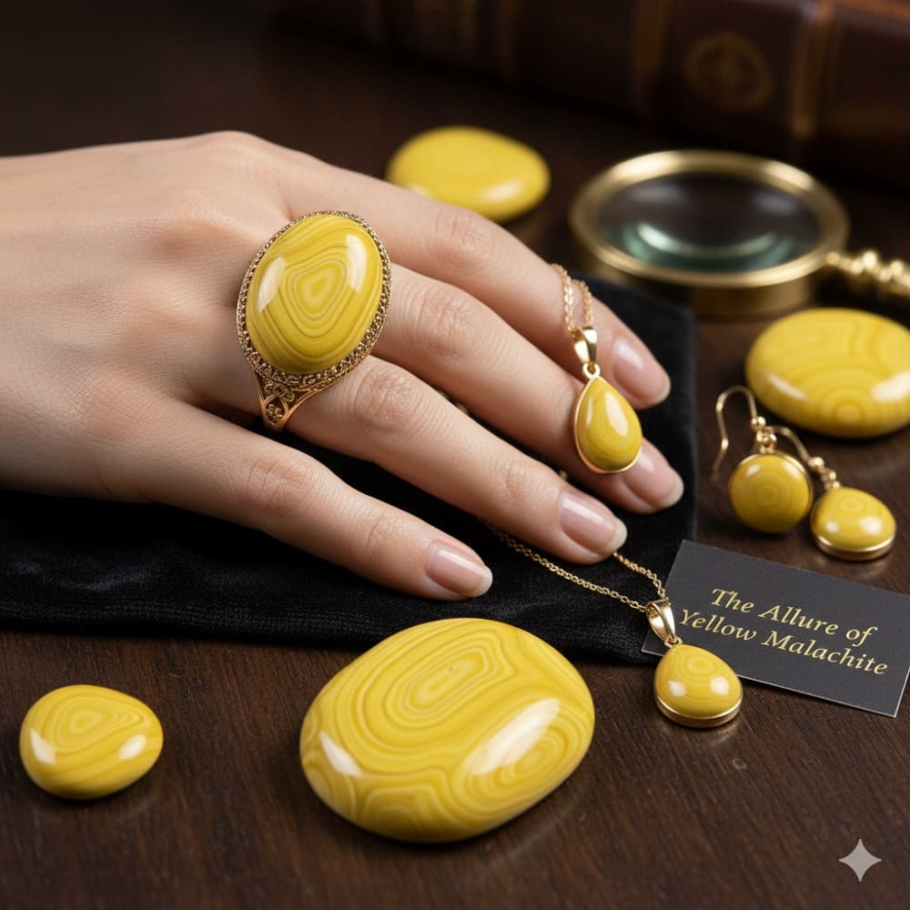 Yellow Malachite – The Luxurious Yellow Gem and Its Jewelry Benefits