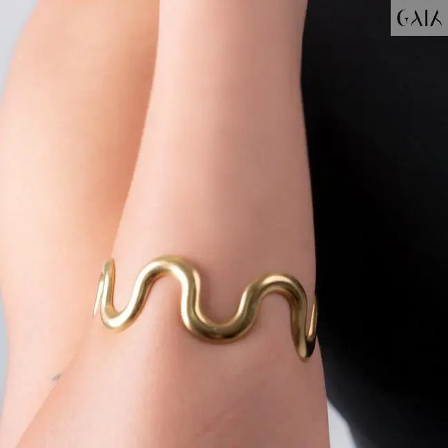 18K Real Gold-Plated Bracelet - GAIA - Jewellery Store