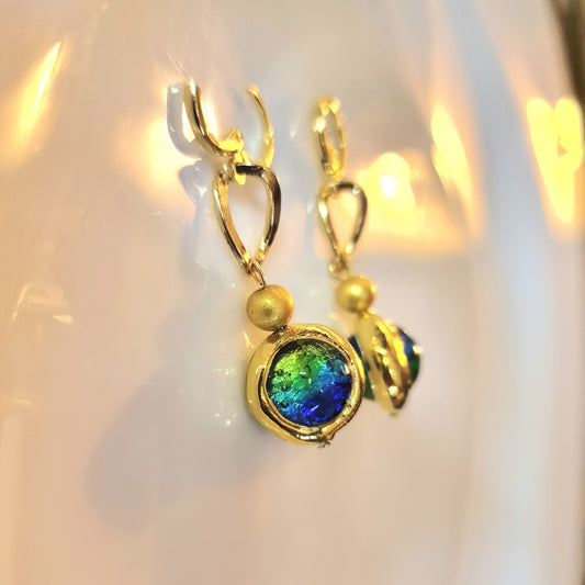 Iridescent Drop Earrings