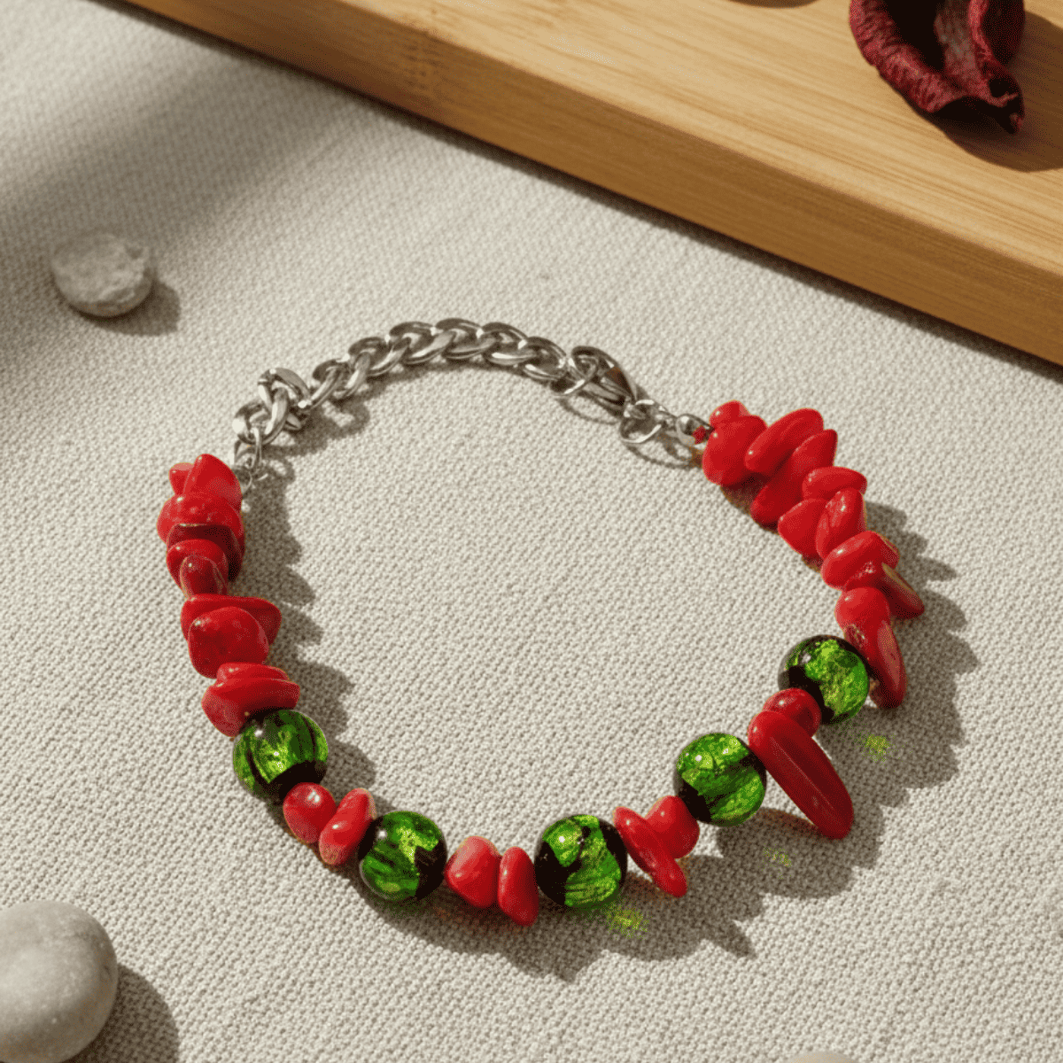 Crimson Pearl Bracelet