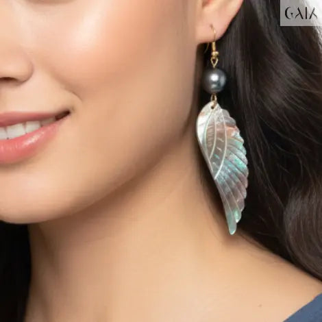 Celeste Wing Earrings Jewelry Designers Earing GAIA
