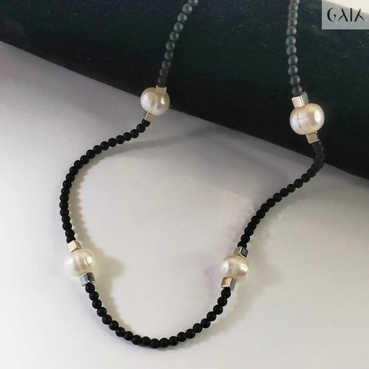 Cosmic Pearl Necklace GAIA Necklace GAIA