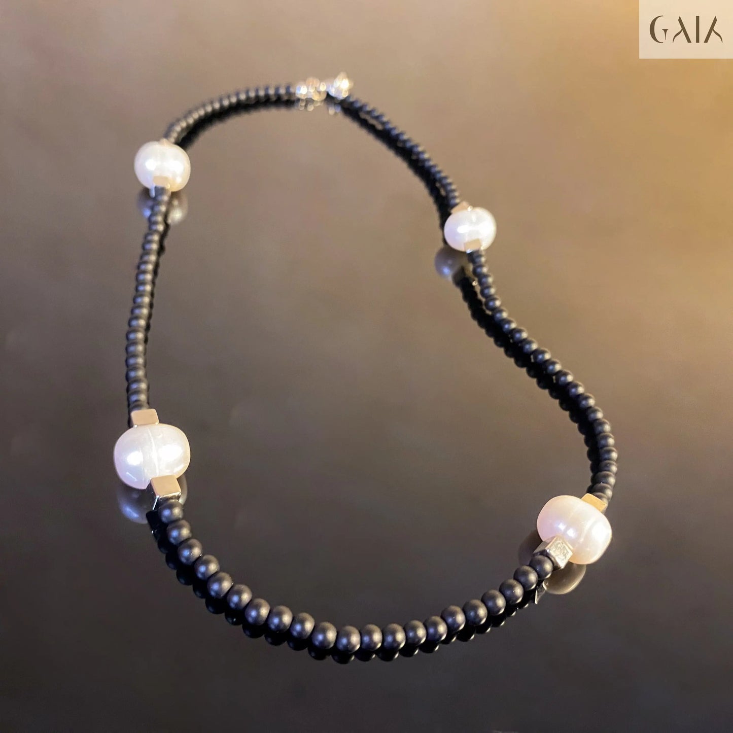 Cosmic Pearl Necklace GAIA Necklace GAIA