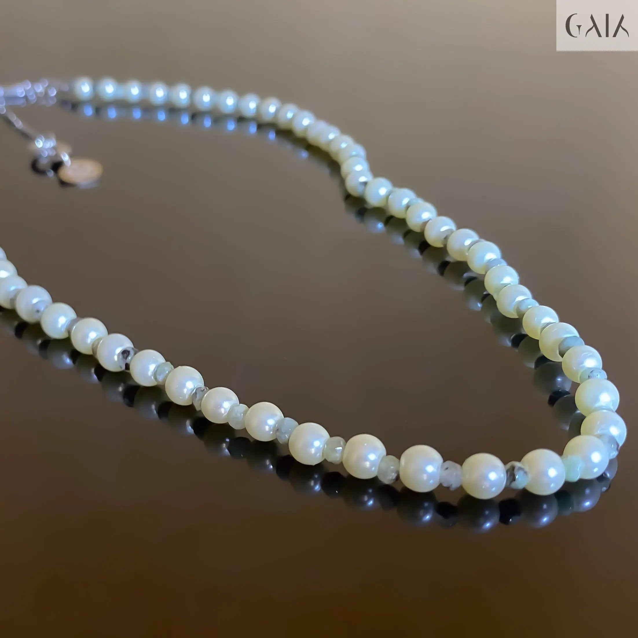 Delicate Pearl Necklace GAIA Necklace GAIA