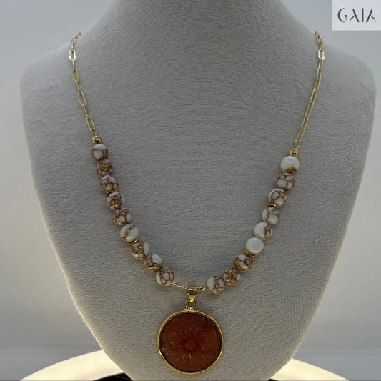 Flower Drop Necklace - GAIA - Jewellery Store