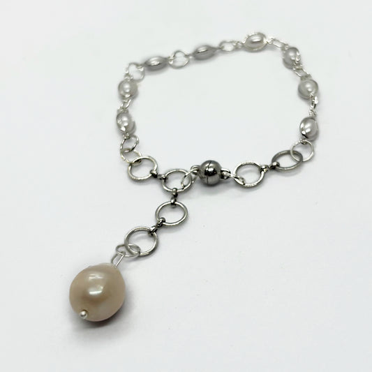 White Pearl Bracelet - GAIA - Jewellery Store