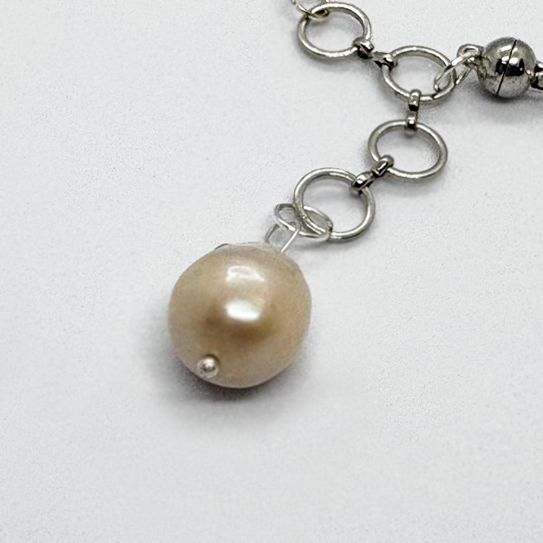 Elegant White Pearl Bracelet - Handcrafted Luxury - GAIA