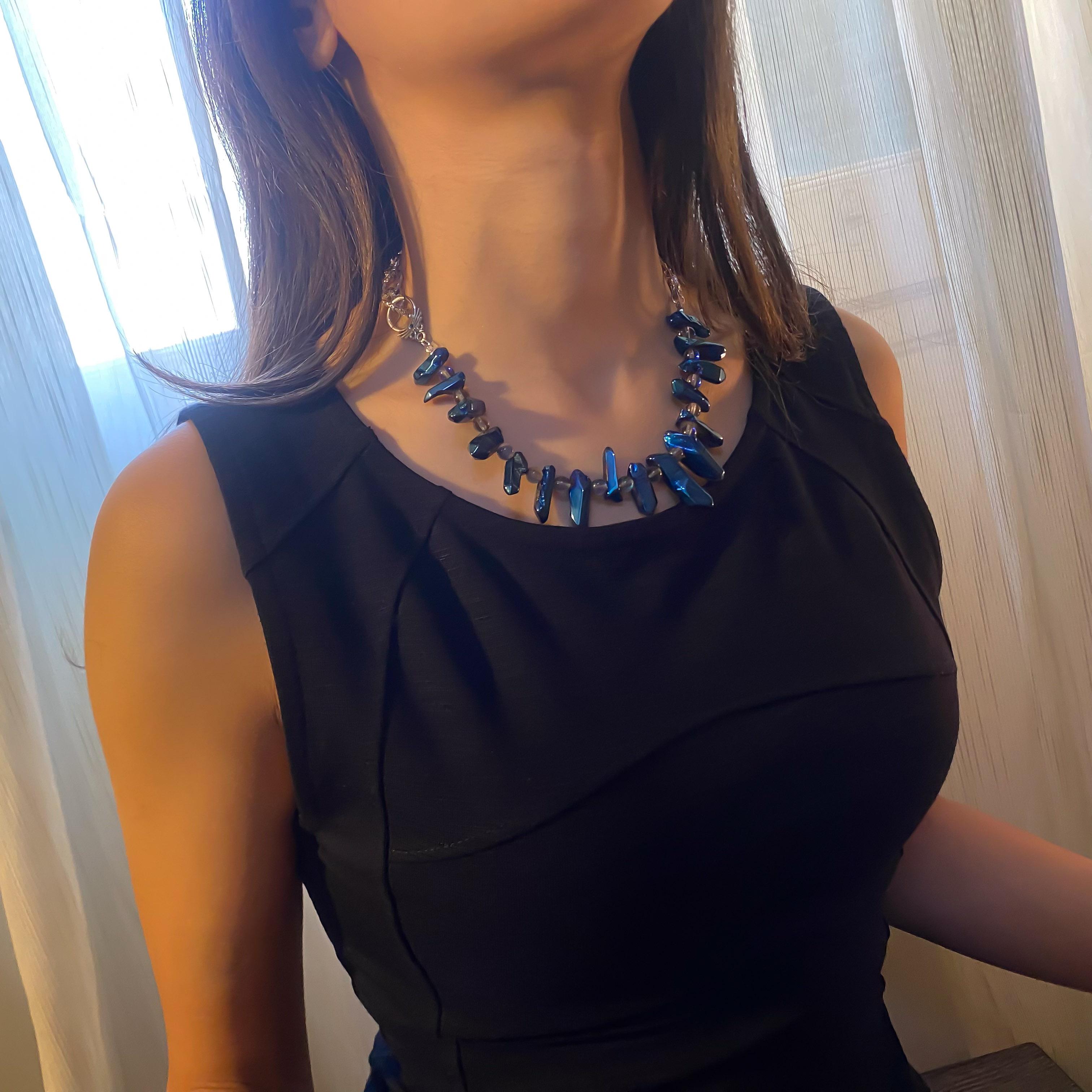 Blue Crystalic necklace - GAIA Global