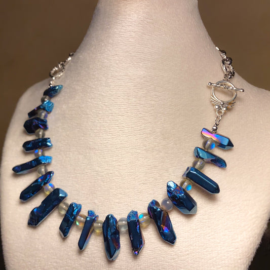 Blue Crystalic necklace - GAIA - Jewellery Store