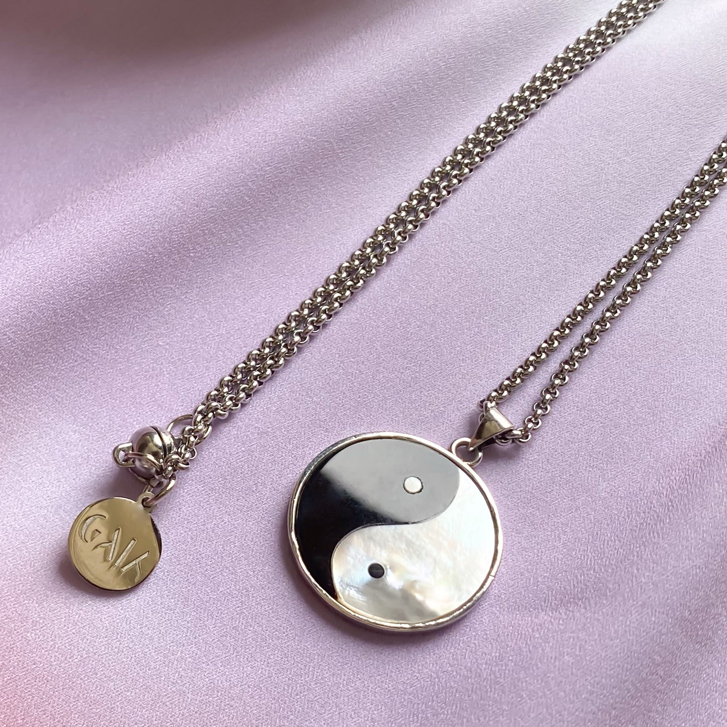 Silver Yin & Yang Necklace