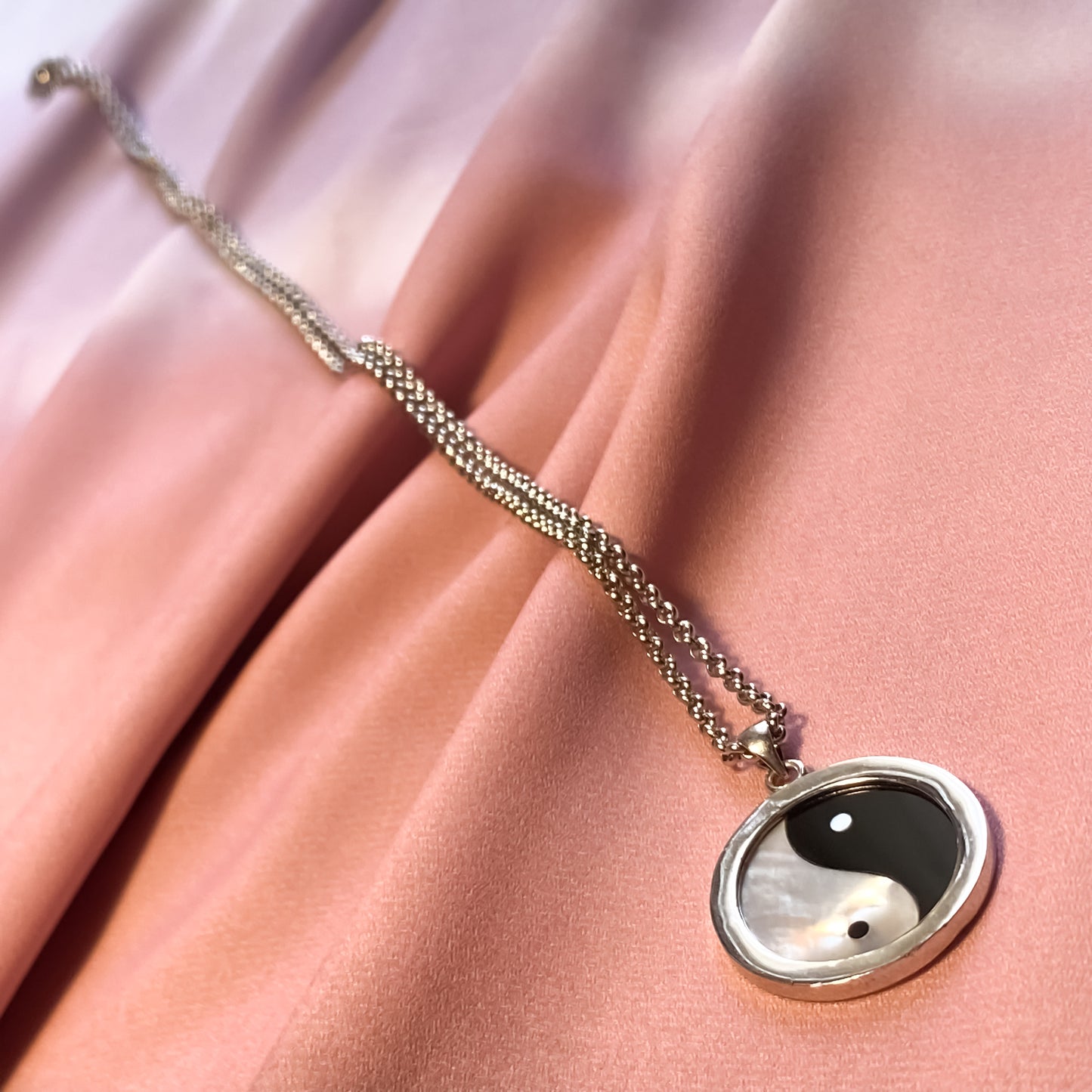 Silver Yin & Yang Necklace