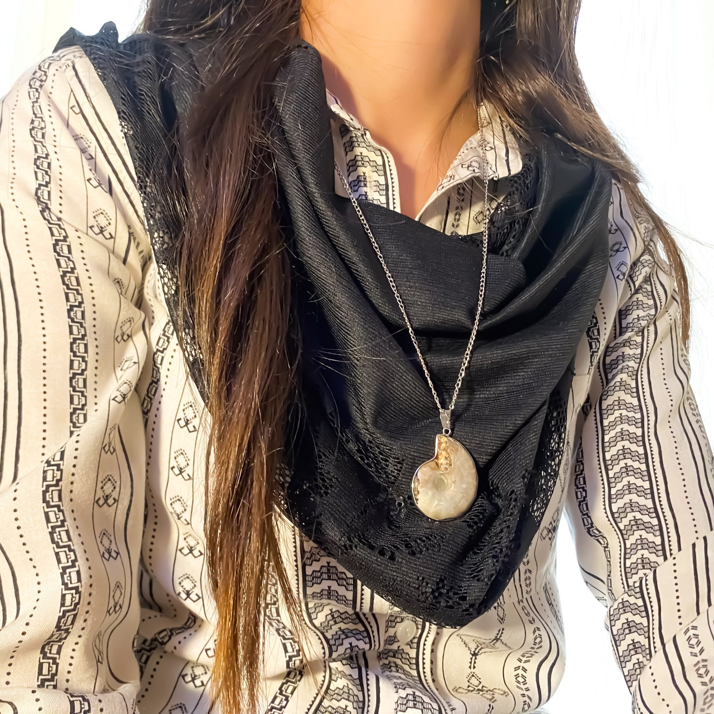 Vintage Nautilus Shell Necklace