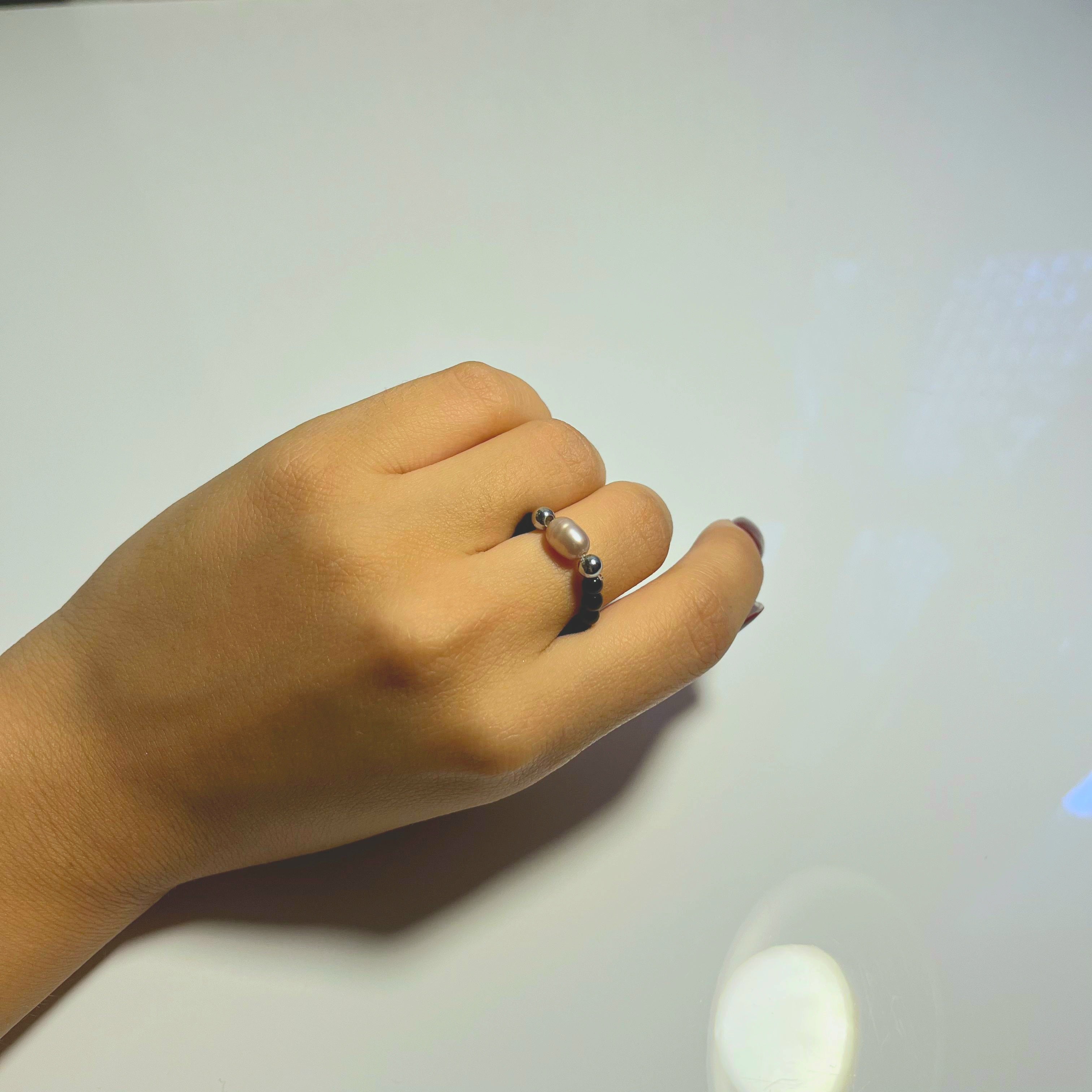 Pink Pearl Ring