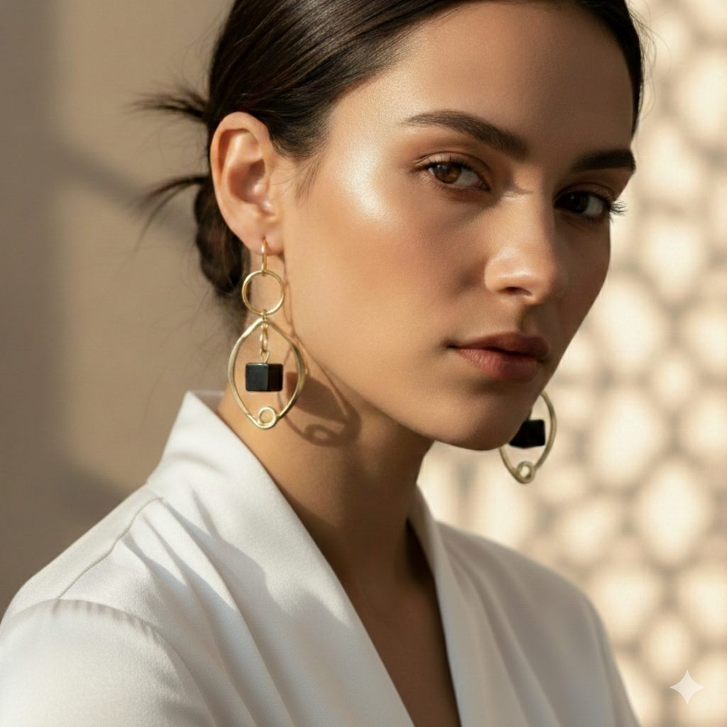 Geometric Gaia Earing