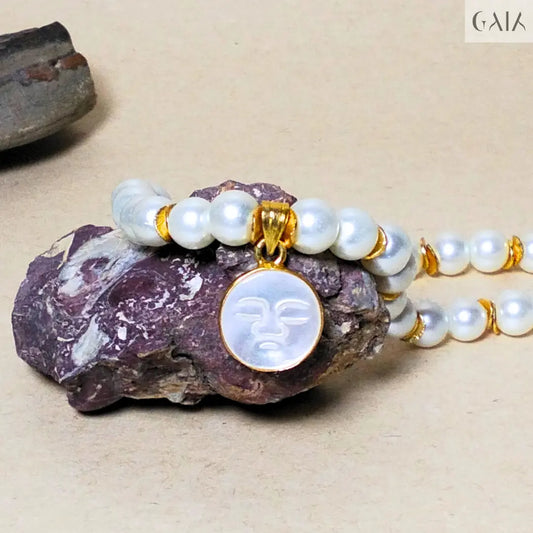 Glass Pearl Necklace GAIA Necklace GAIA