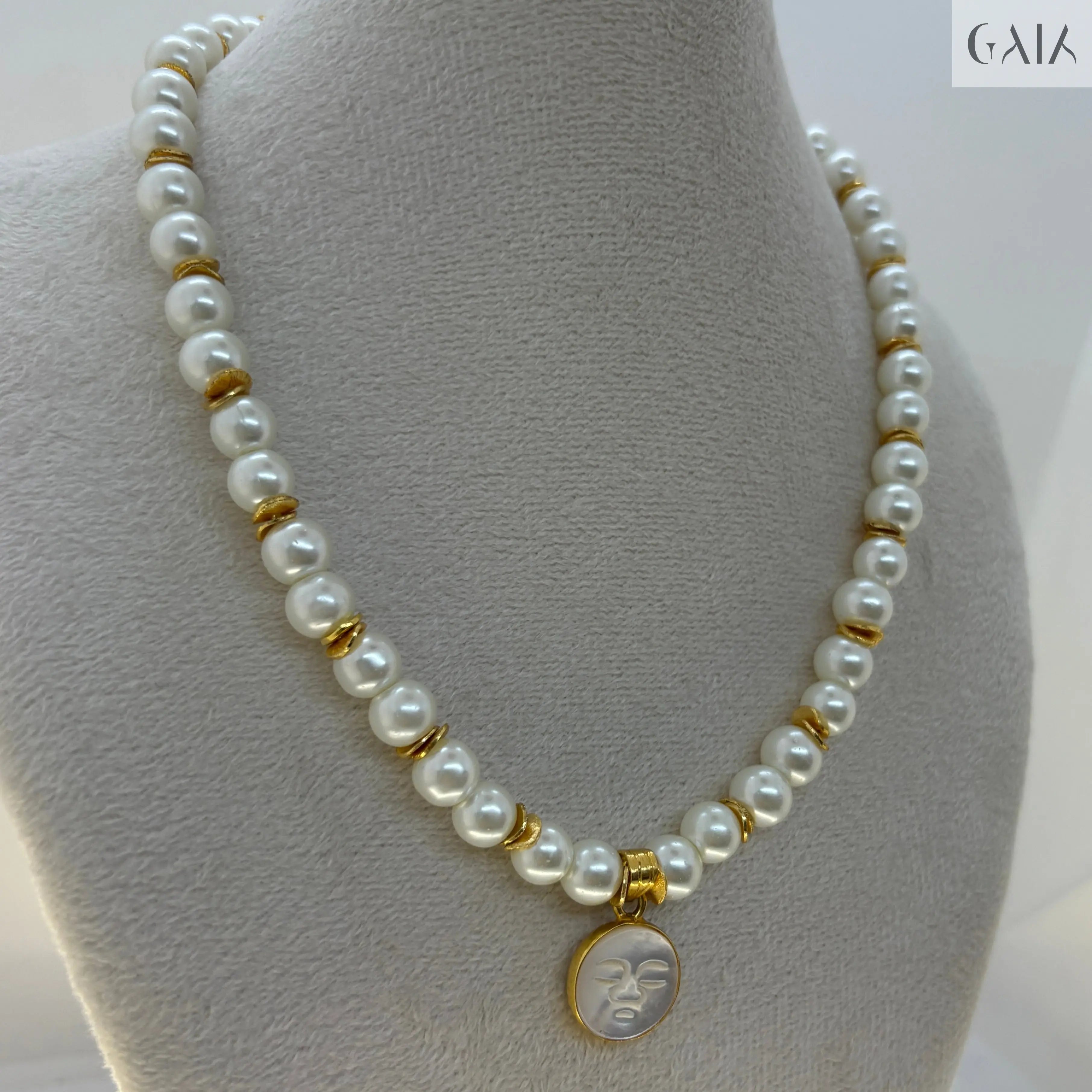 Glass Pearl Necklace - GAIA - Jewellery Store