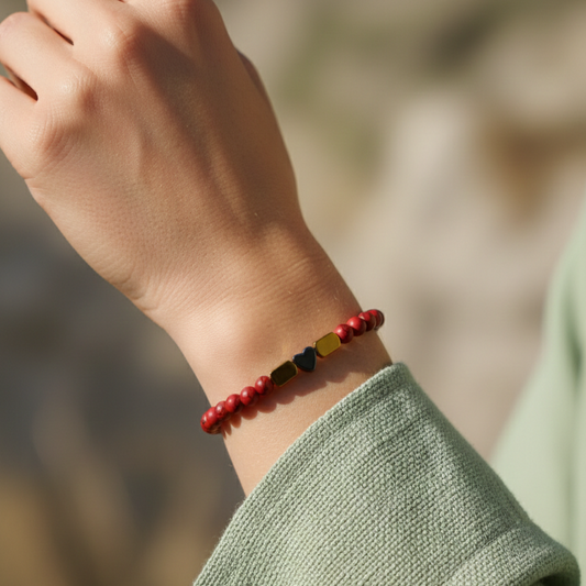 سوار اللهب على شكل قلب