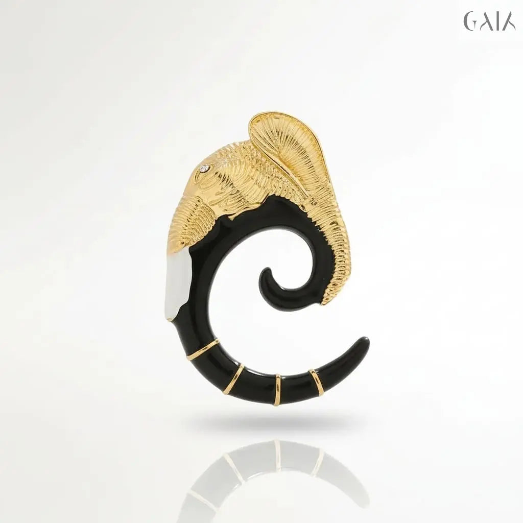 Ivory Horn Couture Earrings Jewelry Designers Earing GAIA