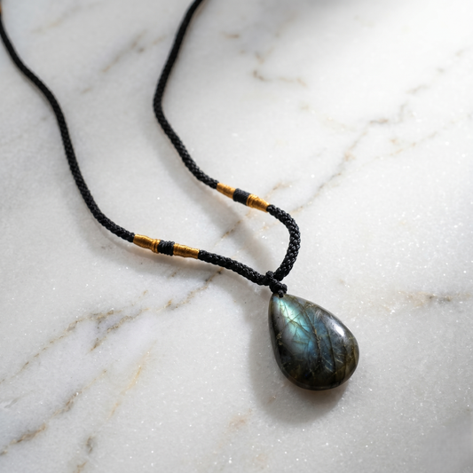 Labradorite Drop Necklace