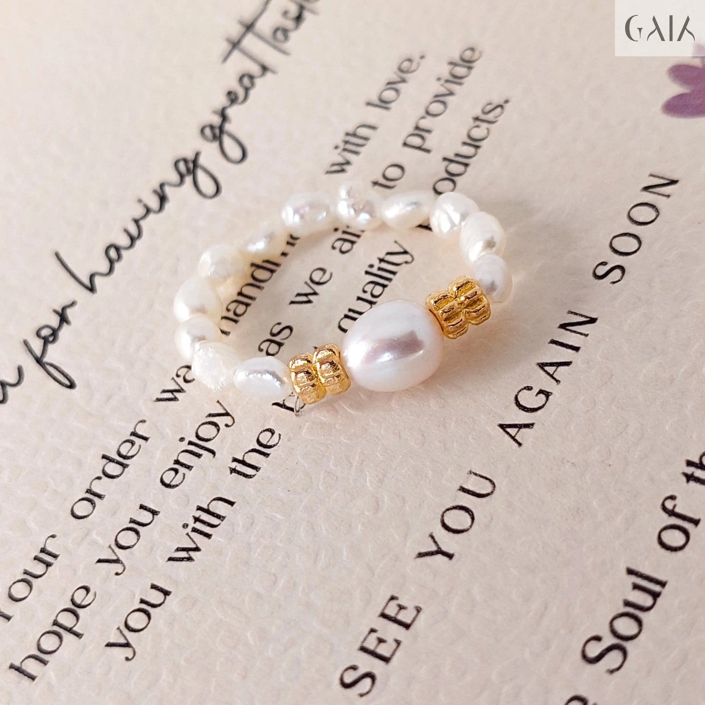 Luxury Pearl Ring GAIA 499.99 Rings GAIA
