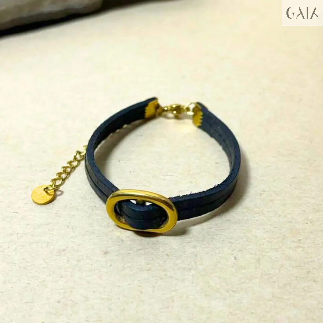 Midnight Leather Bracelet - GAIA - Jewellery Store