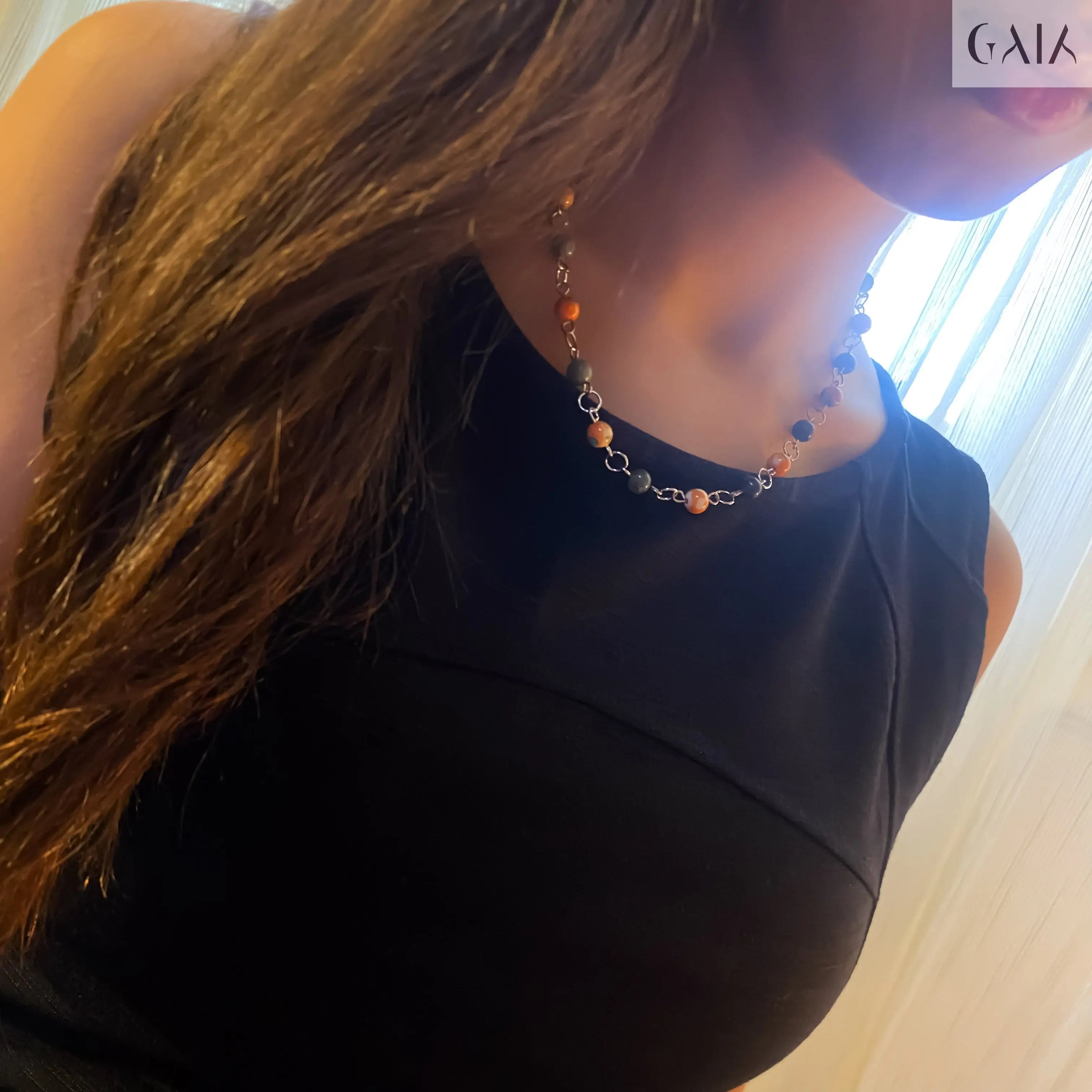 Orange Rainbow Necklace - GAIA - Jewellery Store