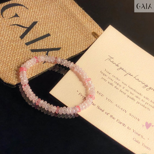Pink Crystal Bracelet - GAIA - Jewellery Store