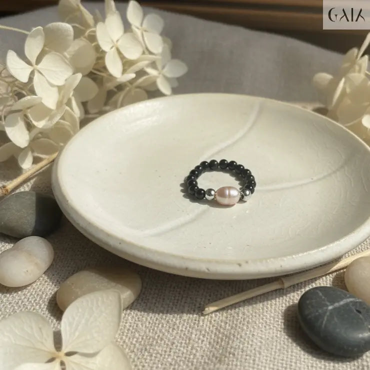 Pink Pearl Ring GAIA Rings GAIA