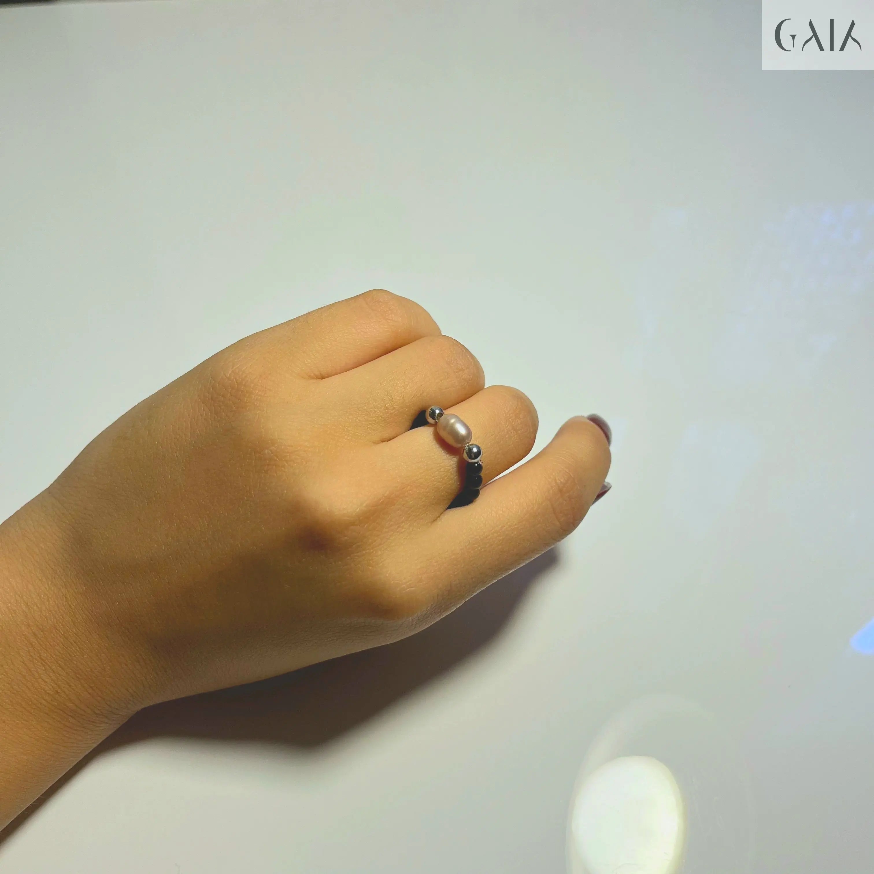 Pink Pearl Ring GAIA Rings GAIA
