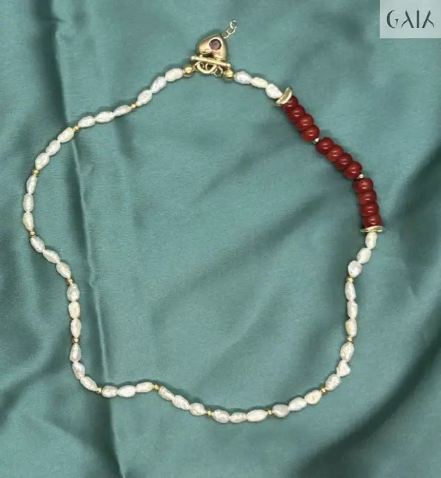 Red Locke Necklace - GAIA - Jewellery Store