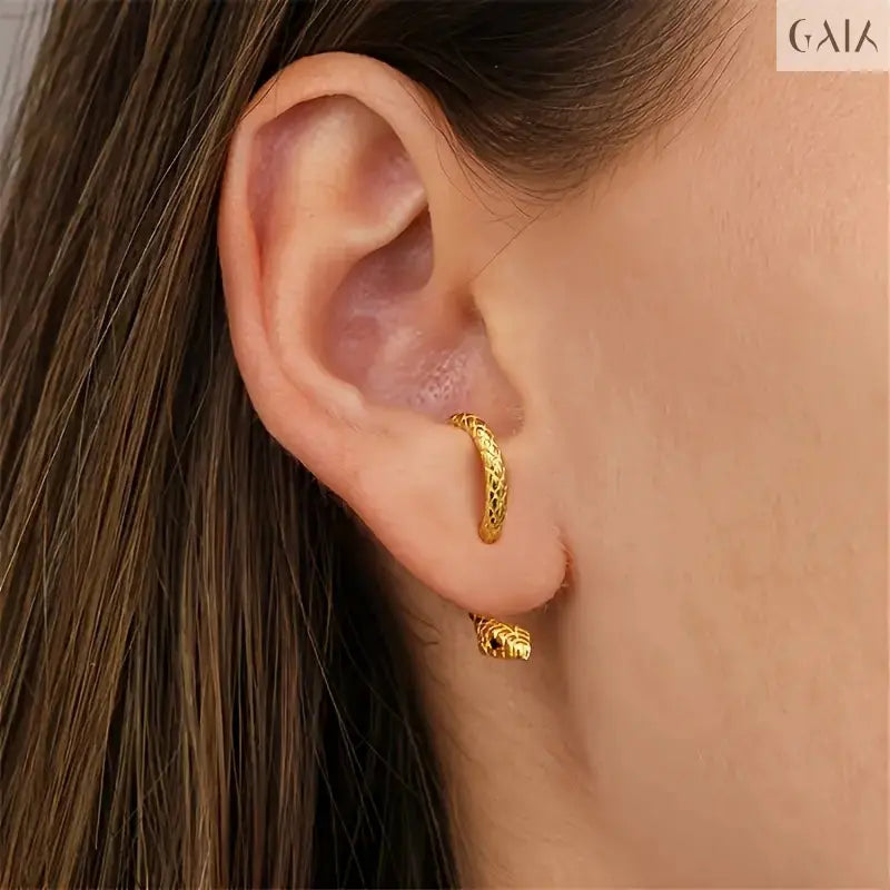 Serpent Hoop Earrings Jewelry Designers Earing GAIA