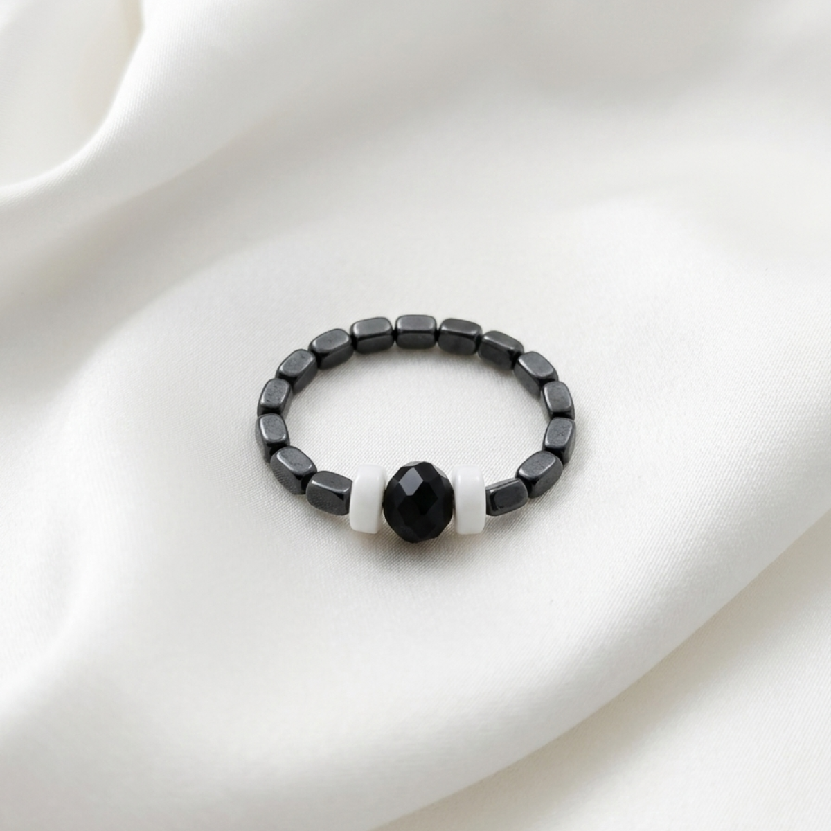 Onyx Pearl Ring