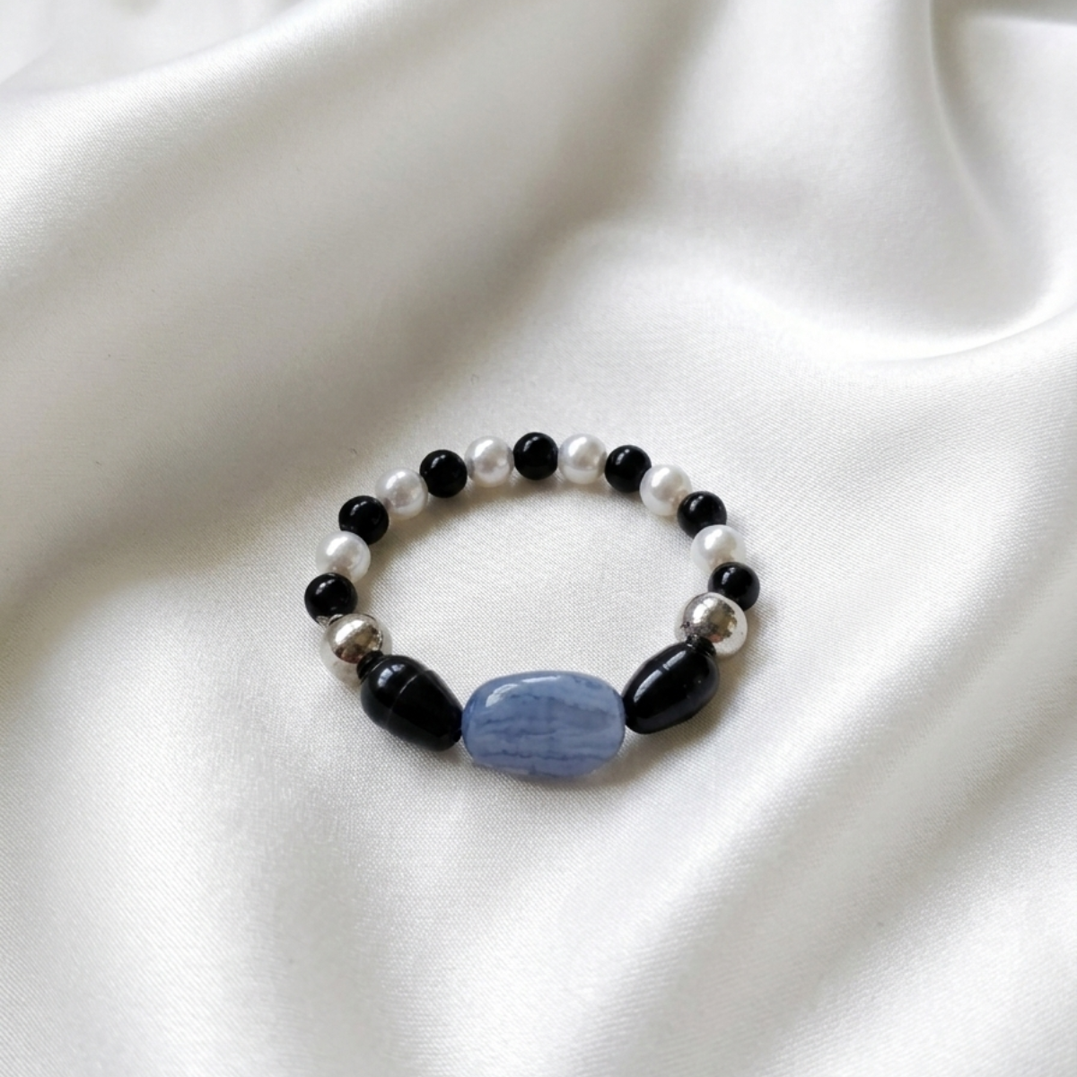 Moonstone Pearly Ring