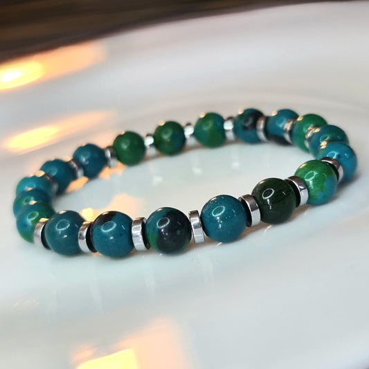 Teal & Jade Bracelet