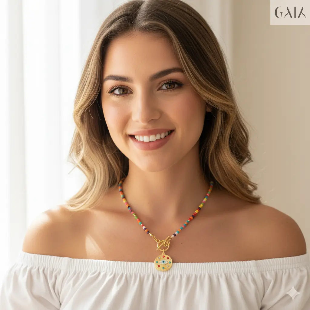 The Zircon Eye Necklace GAIA Necklace GAIA