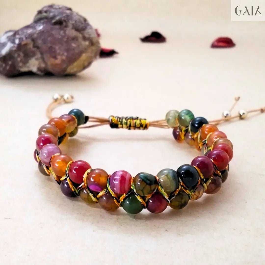 Chromatic Agate Bracelet - GAIA - Jewellery Store