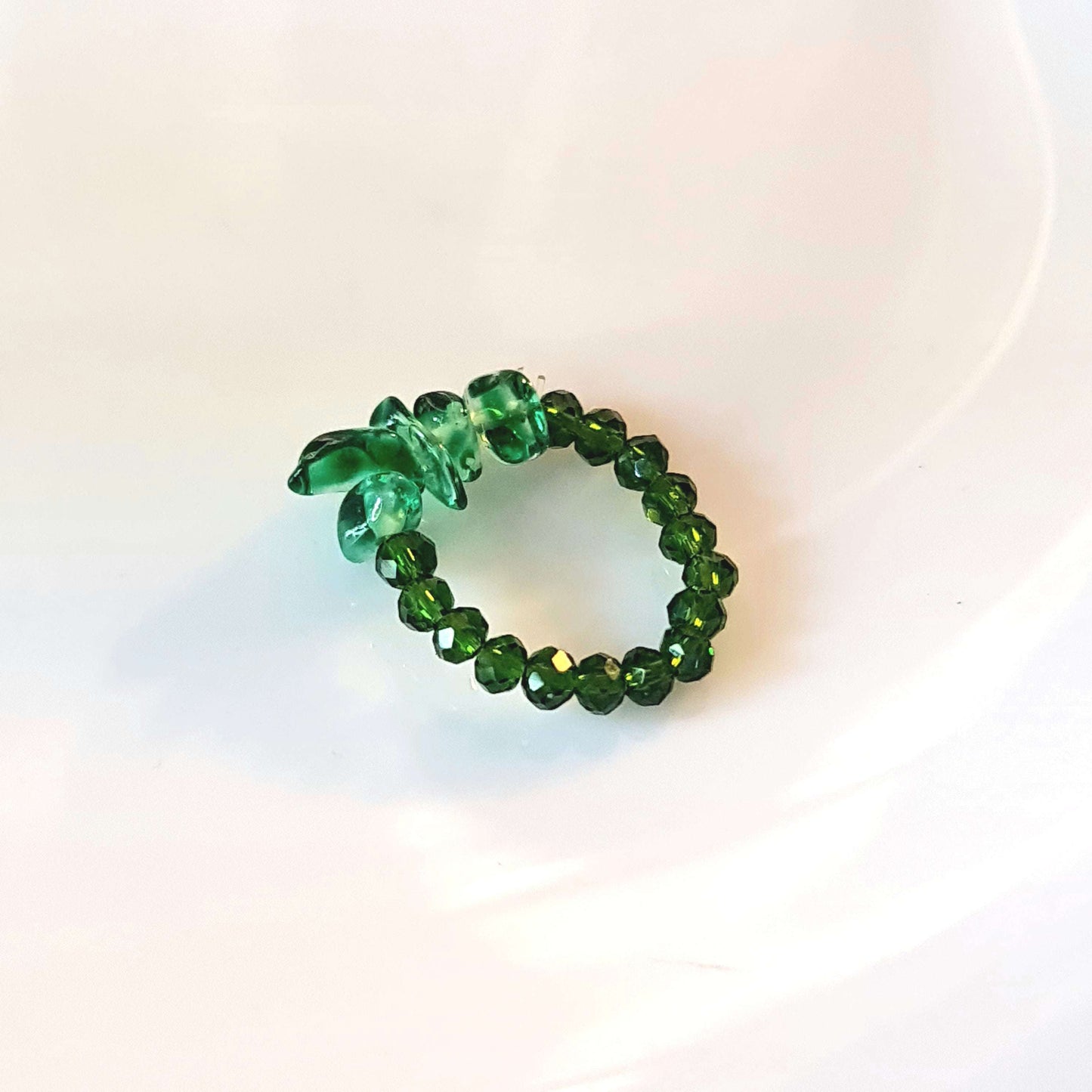 Emerald Leaf Ring