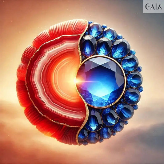 العقيق الأحمر والياقوت الأزرق: تناغم الثقة والحماية - GAIA - Jewellery Store