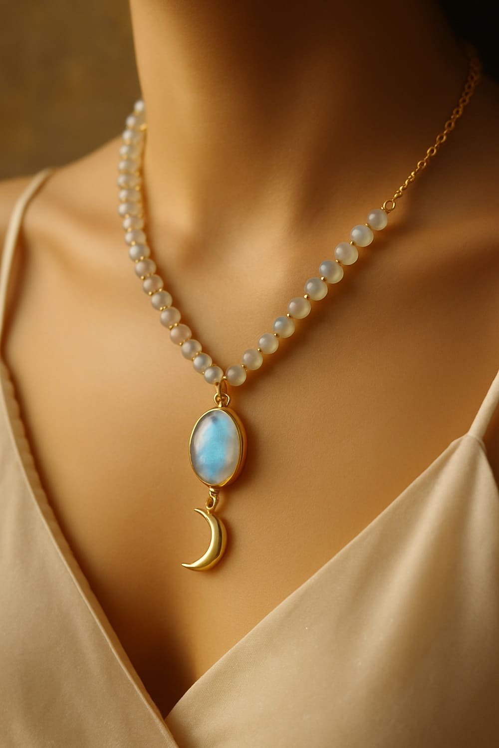 Gaia’s Moonstone necklaces