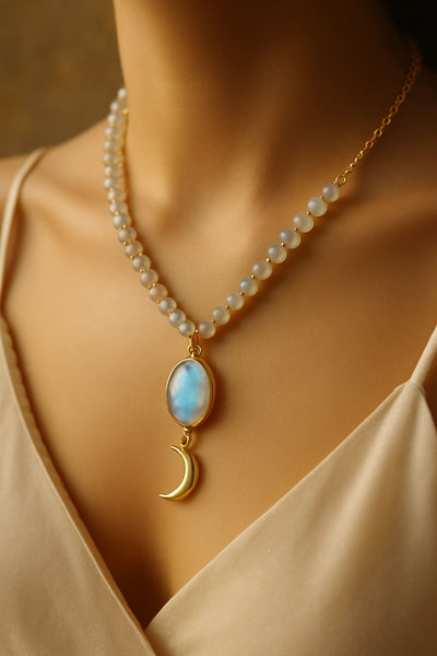 Gaia’s Moonstone necklaces