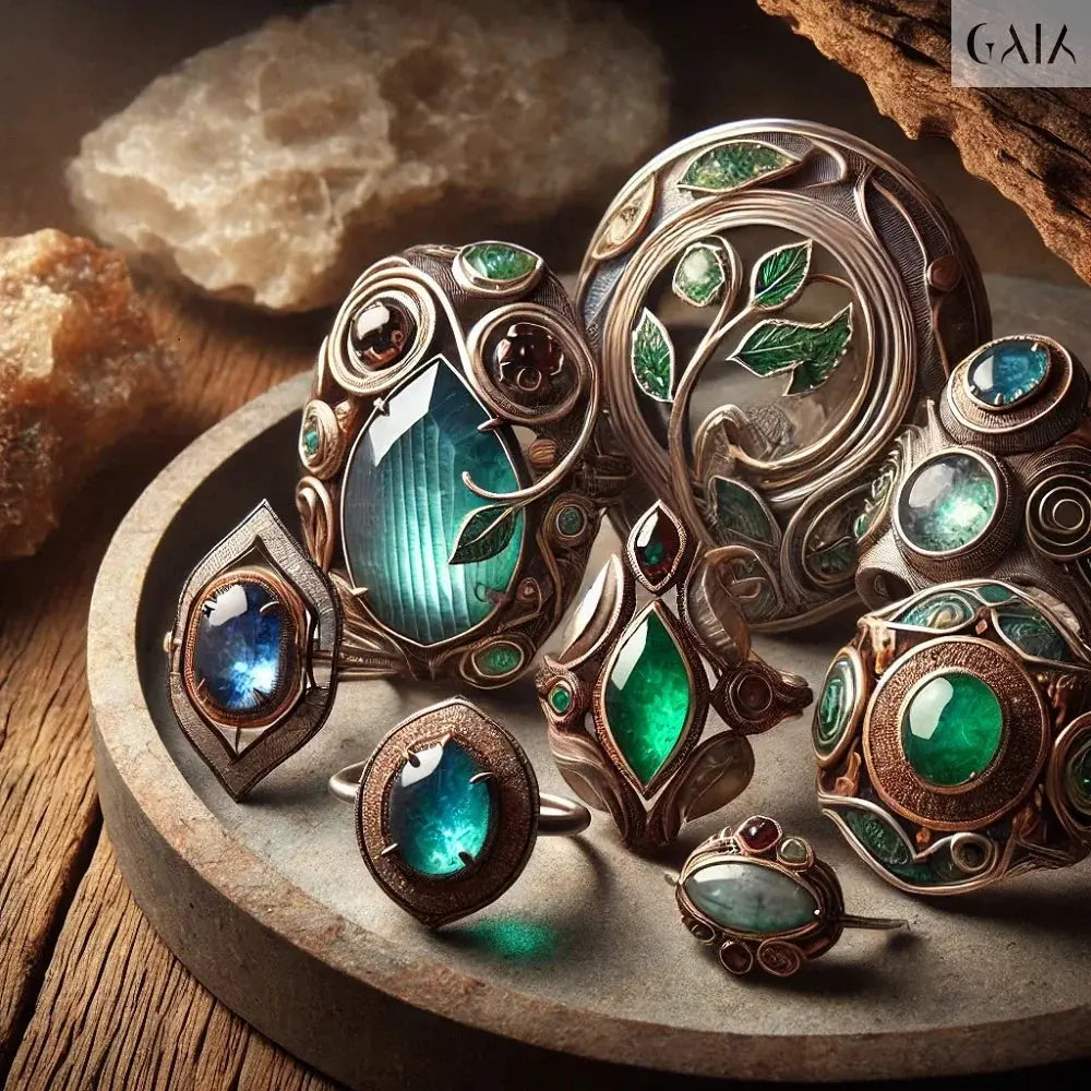 Stone design journey jewellery - GAIA