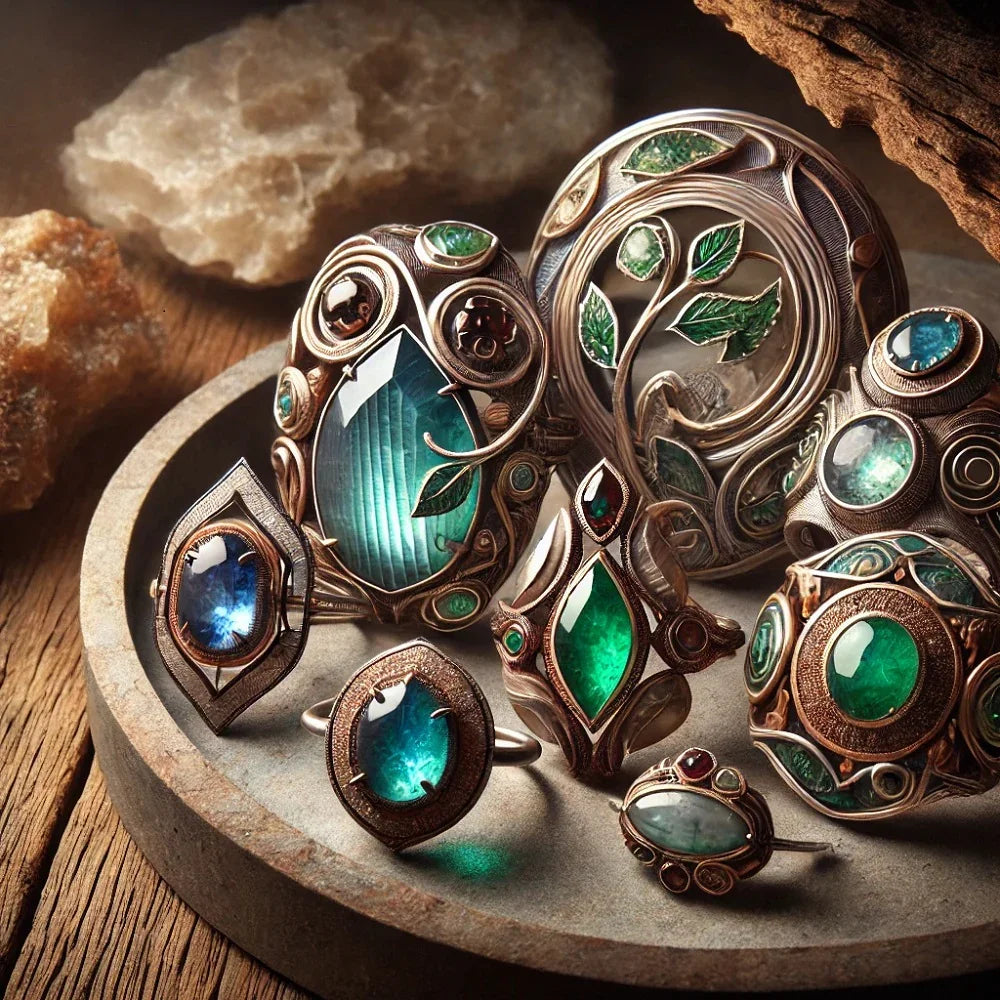 Stone design journey jewellery - GAIA