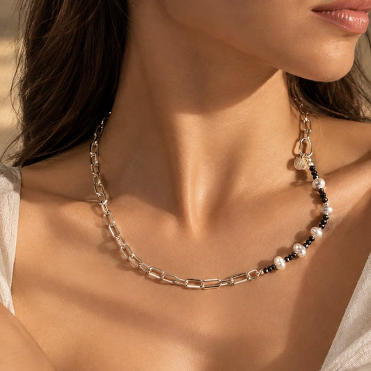 Moonstone Onyx Necklace