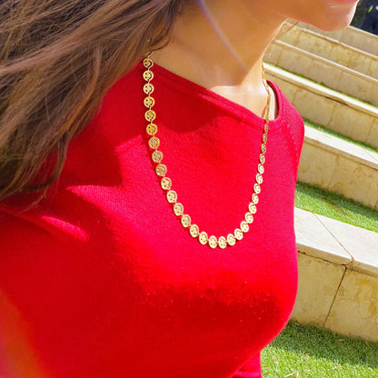 Collier violet améthyste