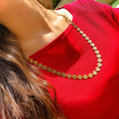 Collier violet améthyste