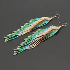 Handwoven Feather Earrings Jewelry Designers  Earing
