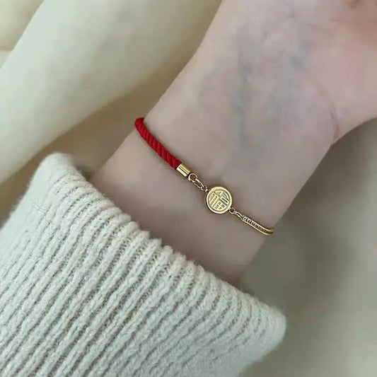 Handwoven Golden Knot Bracelet - Unique & Elegant Design - Jewelry Designers