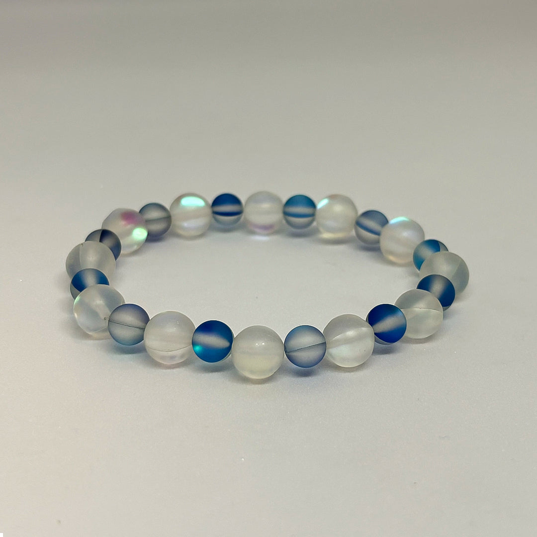 White & Blue Mystic Aura Mermaid Bracelet